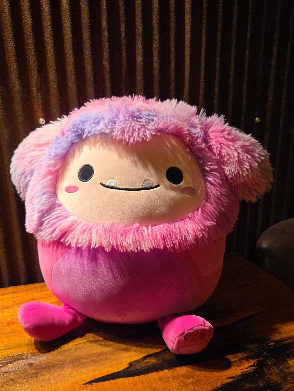 Squishmallows Pink & Purple Fuzzy Monster Plush Yeti